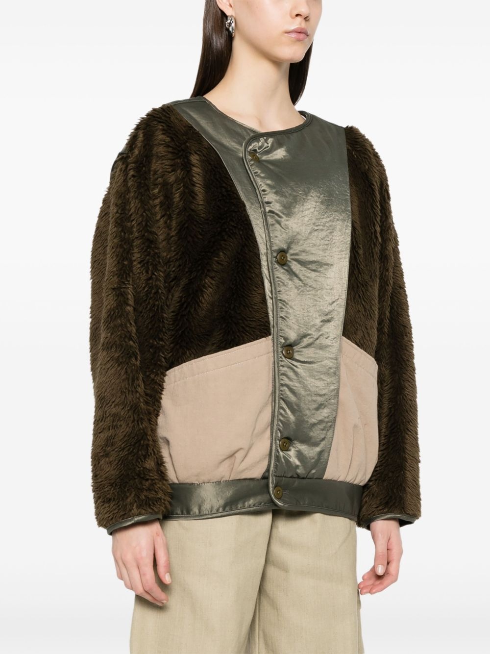 faux-fur jacket - 3