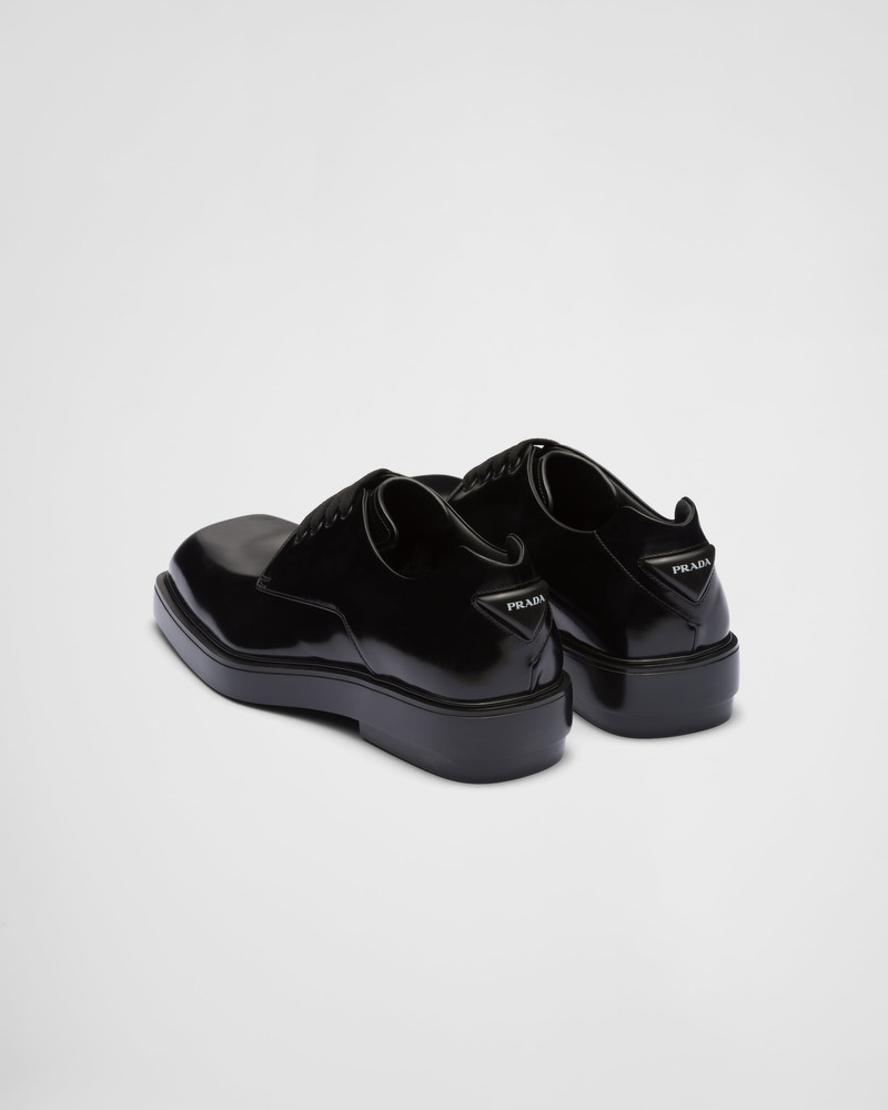 Brushed leather derby shoes 5