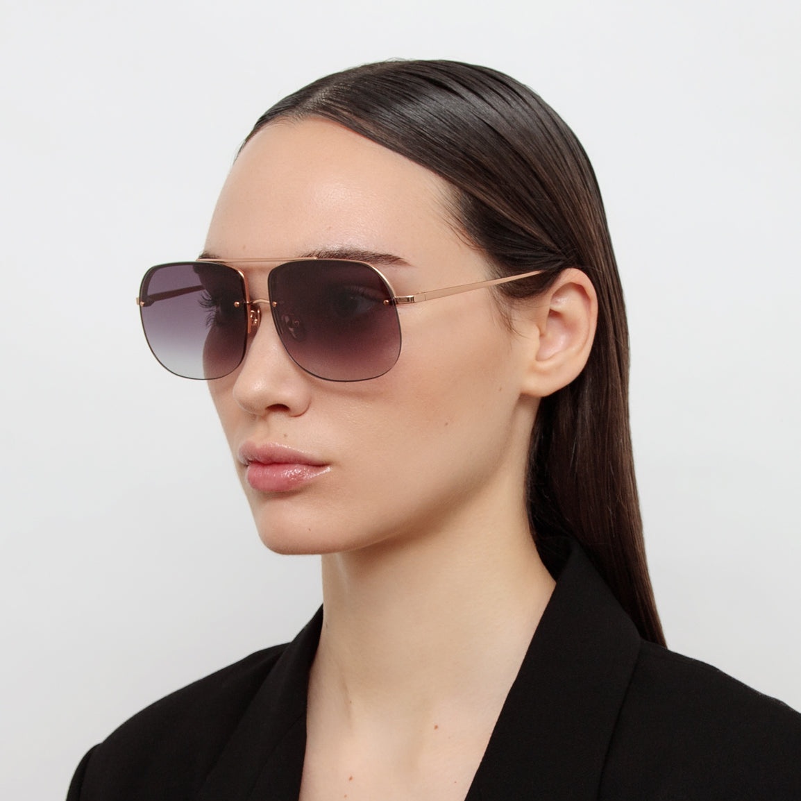 Seren Aviator Sunglasses in Rose Gold - 6