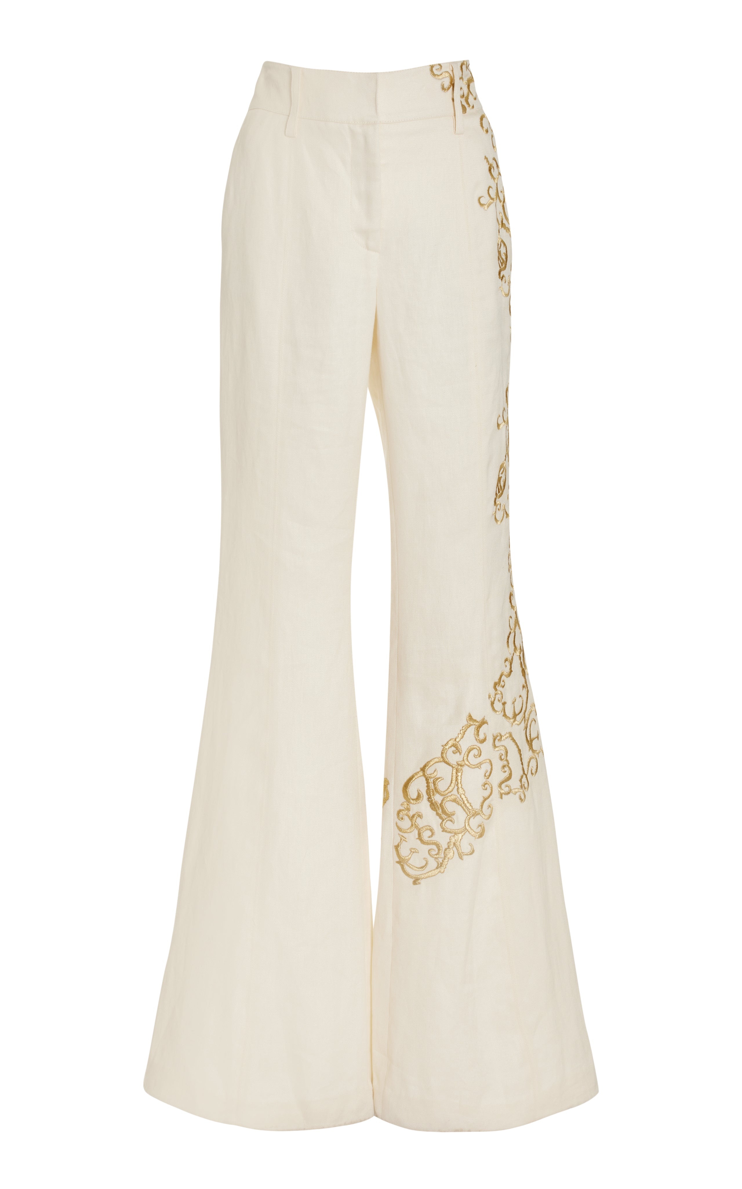 Rhein Pant in Ivory Linen - 1