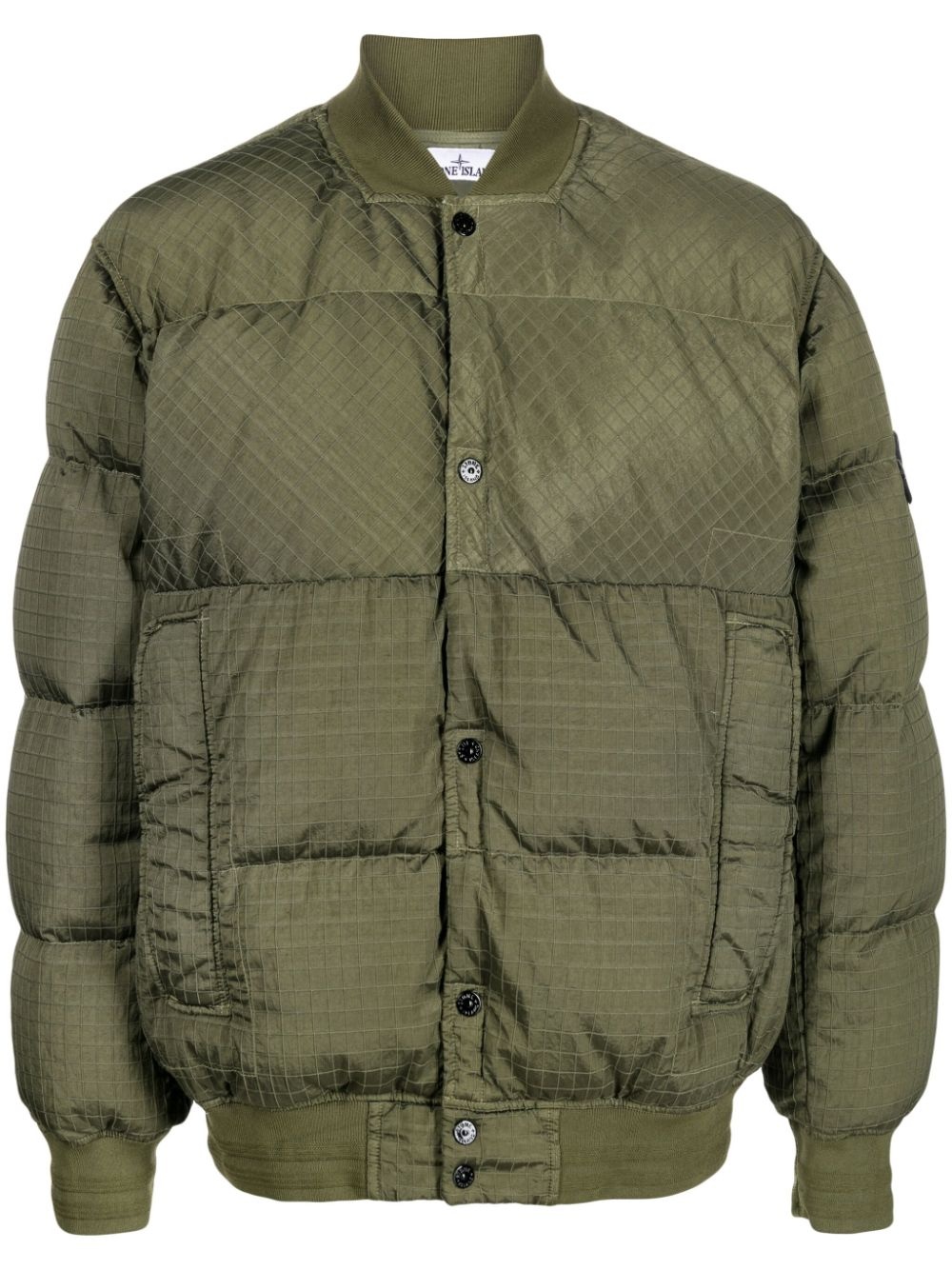 Compass-motif puffer jacket - 1