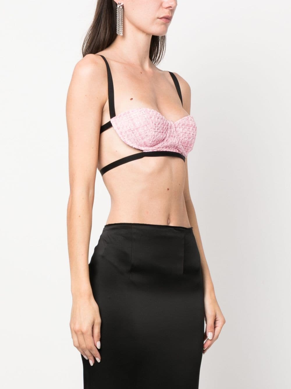 Gcds Bling Velvet Bra : Women Tops Black