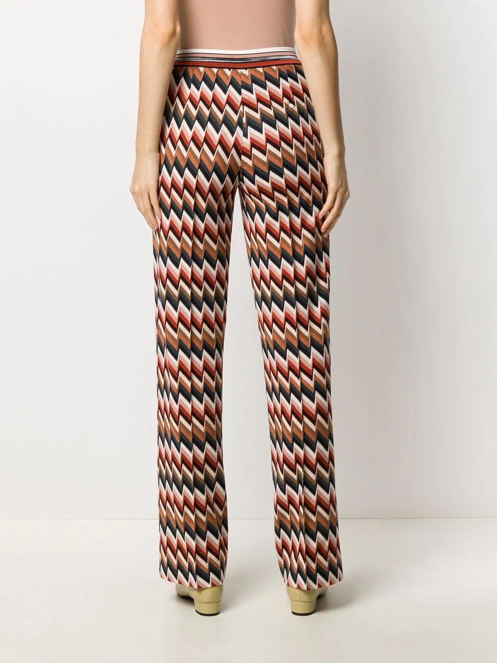 zigzag knit trousers - 4