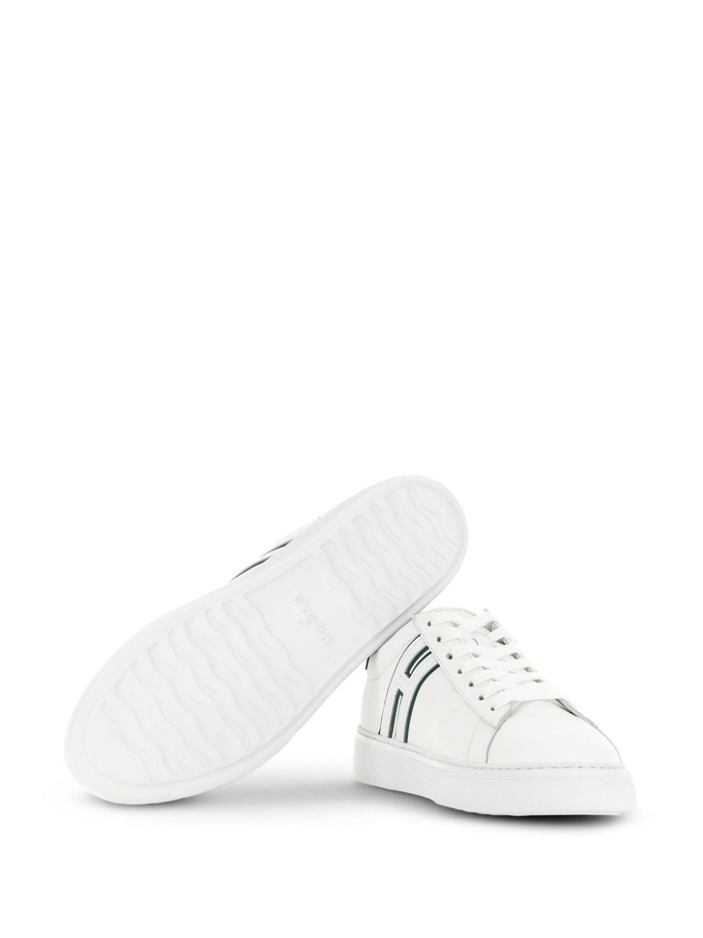 H365 leather low-top sneakers - 4