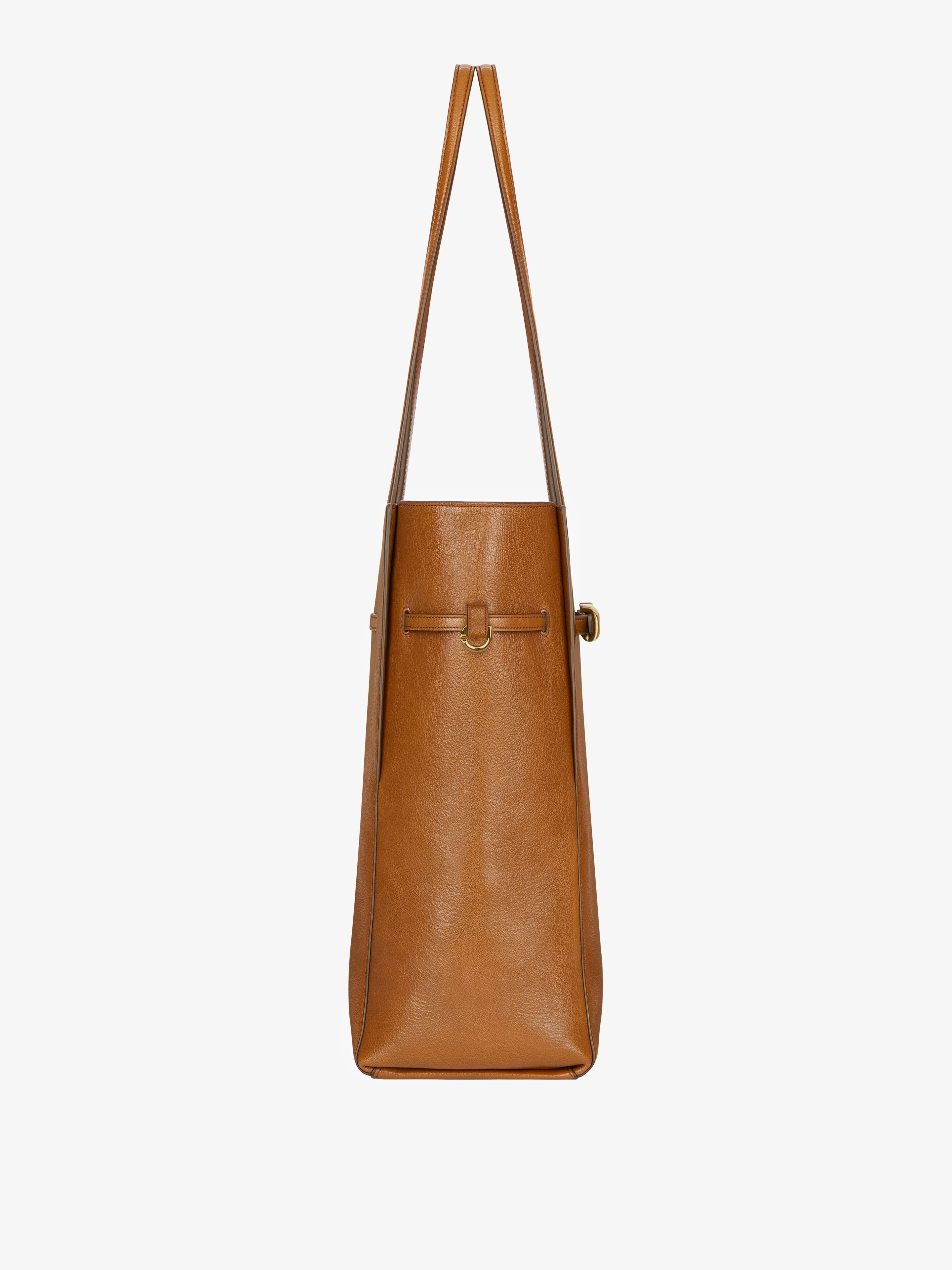 MEDIUM VOYOU TOTE BAG IN LEATHER - 4