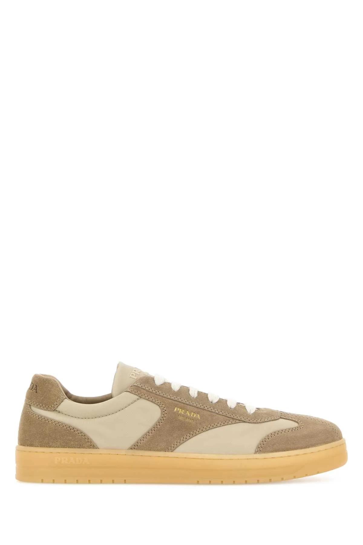 Beige Suede E Re-Nylon Sneakers Deserto - 1
