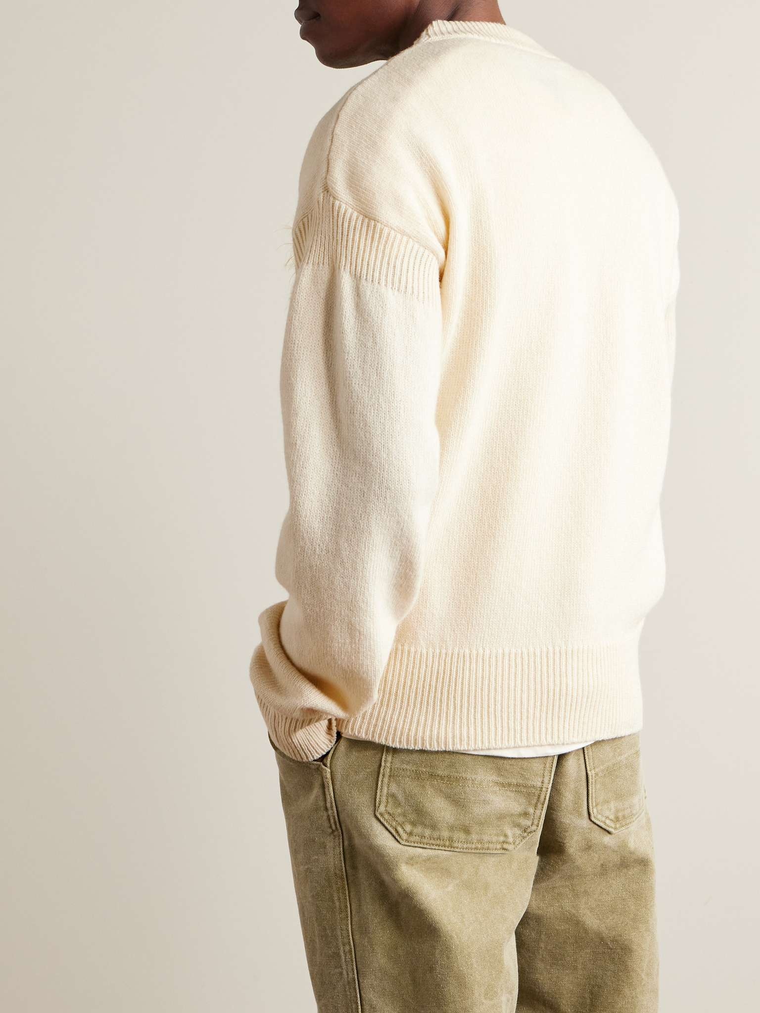 Logo-Intarsia Virgin Wool Sweater - 3