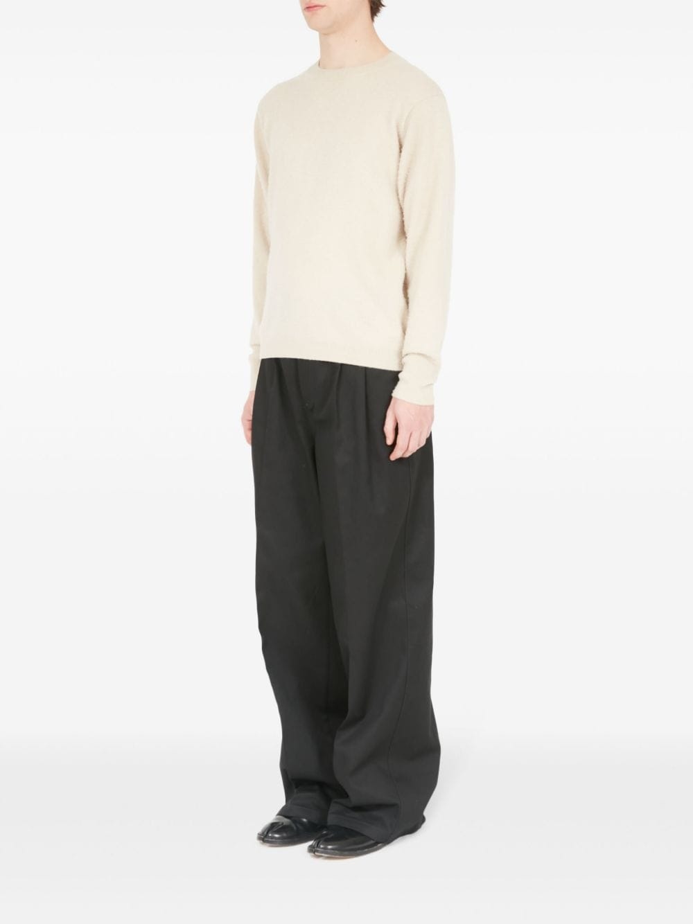 crew-neck cashmere-cotton jumper - 6