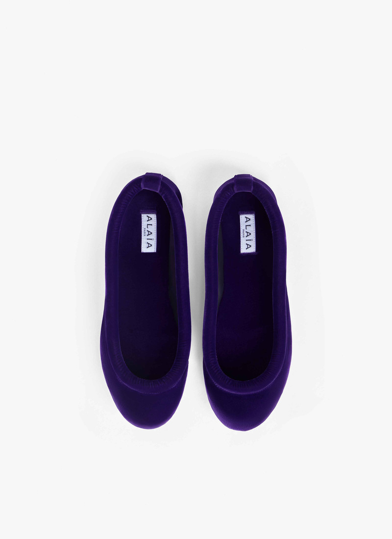 Alaïa BALLET FLATS IN VELVET outlook