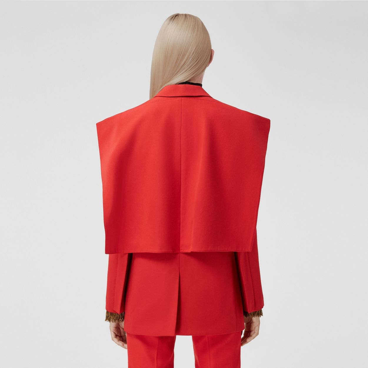 Panel Detail Grain de Poudre Wool Tailored Jacket - 3