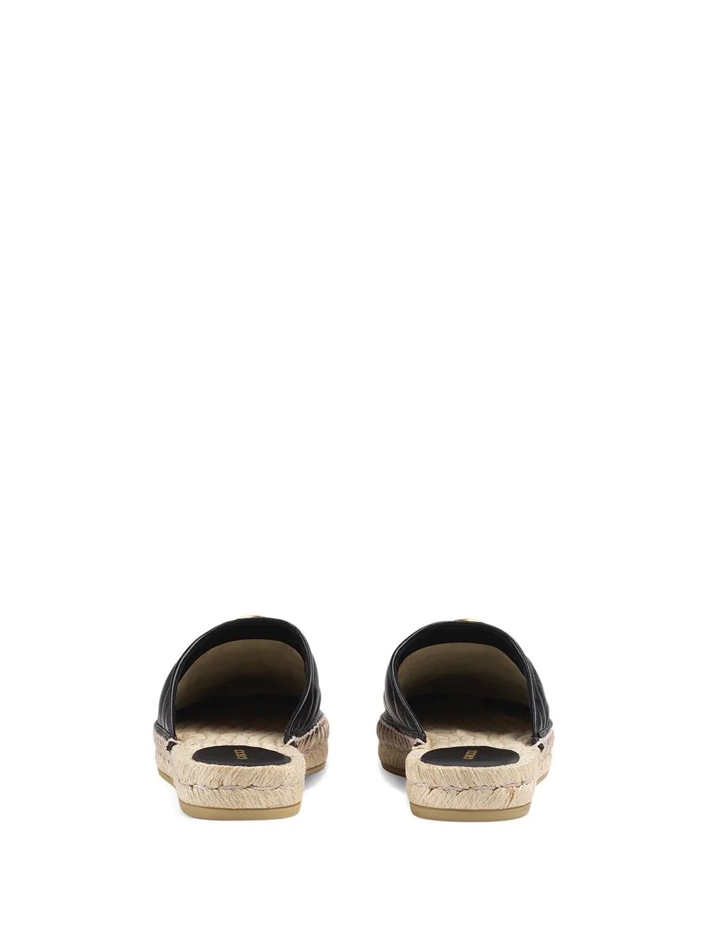 Leather espadrille with Double G - 5