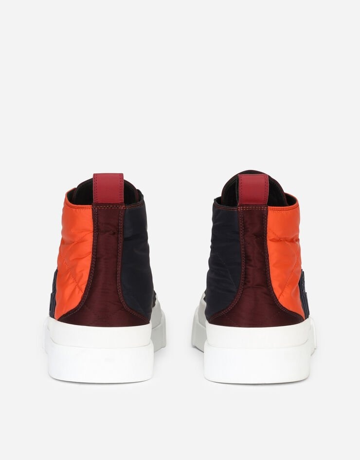 Quilted two-tone nylon Portofino Light mid-top sneakers - 3