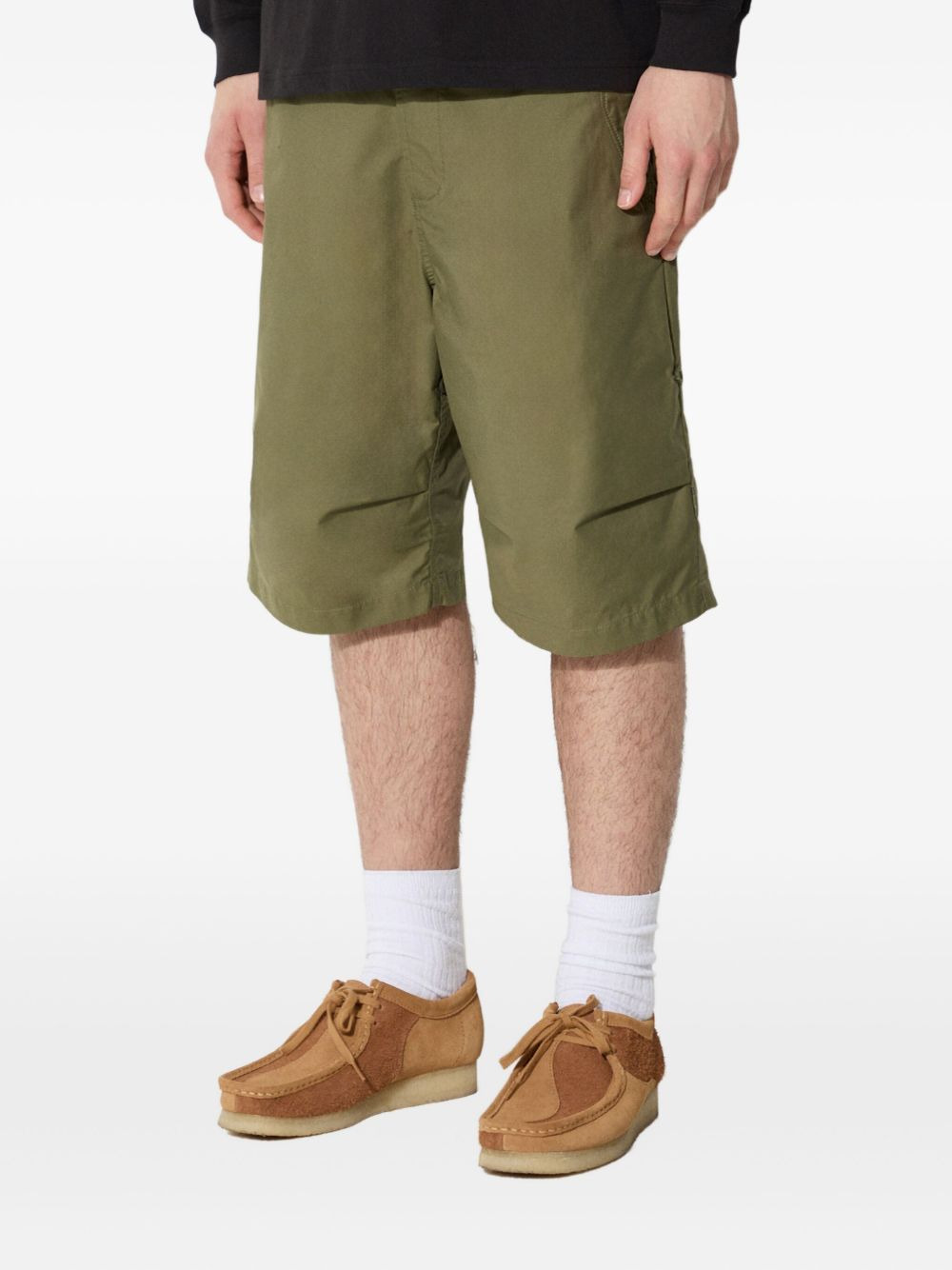 dragon-embroidered cargo shorts - 3