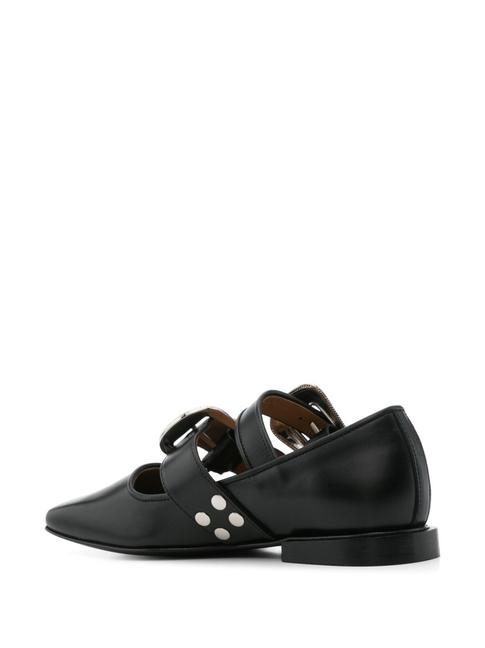 buckle-detail ballet flats - 3