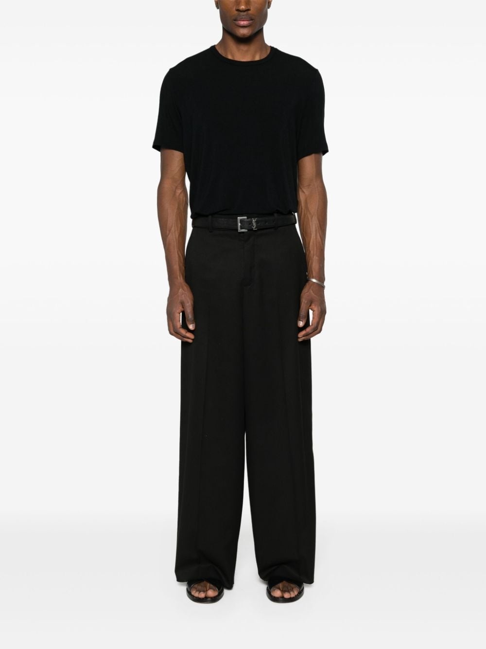 crew-neck ribbed T-shirt - 2