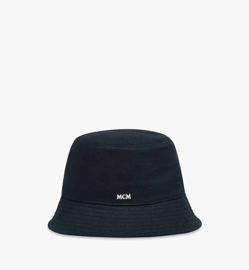 MCM Essential Logo Bucket Hat in Cotton Twill outlook