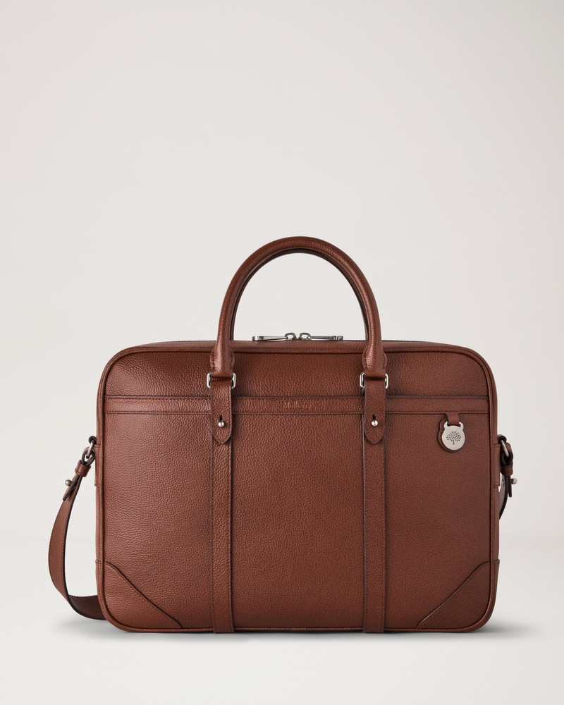 Heritage Briefcase Oak Two-Tone Small Classic Grain 1