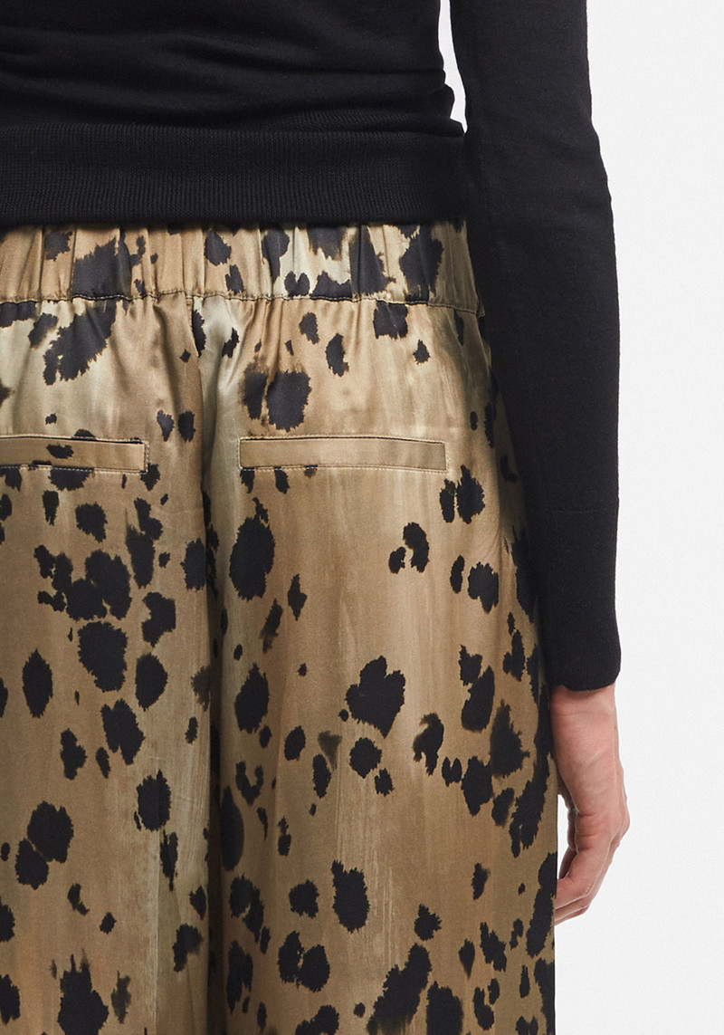 CRUST Animal print silk-blend pants 4