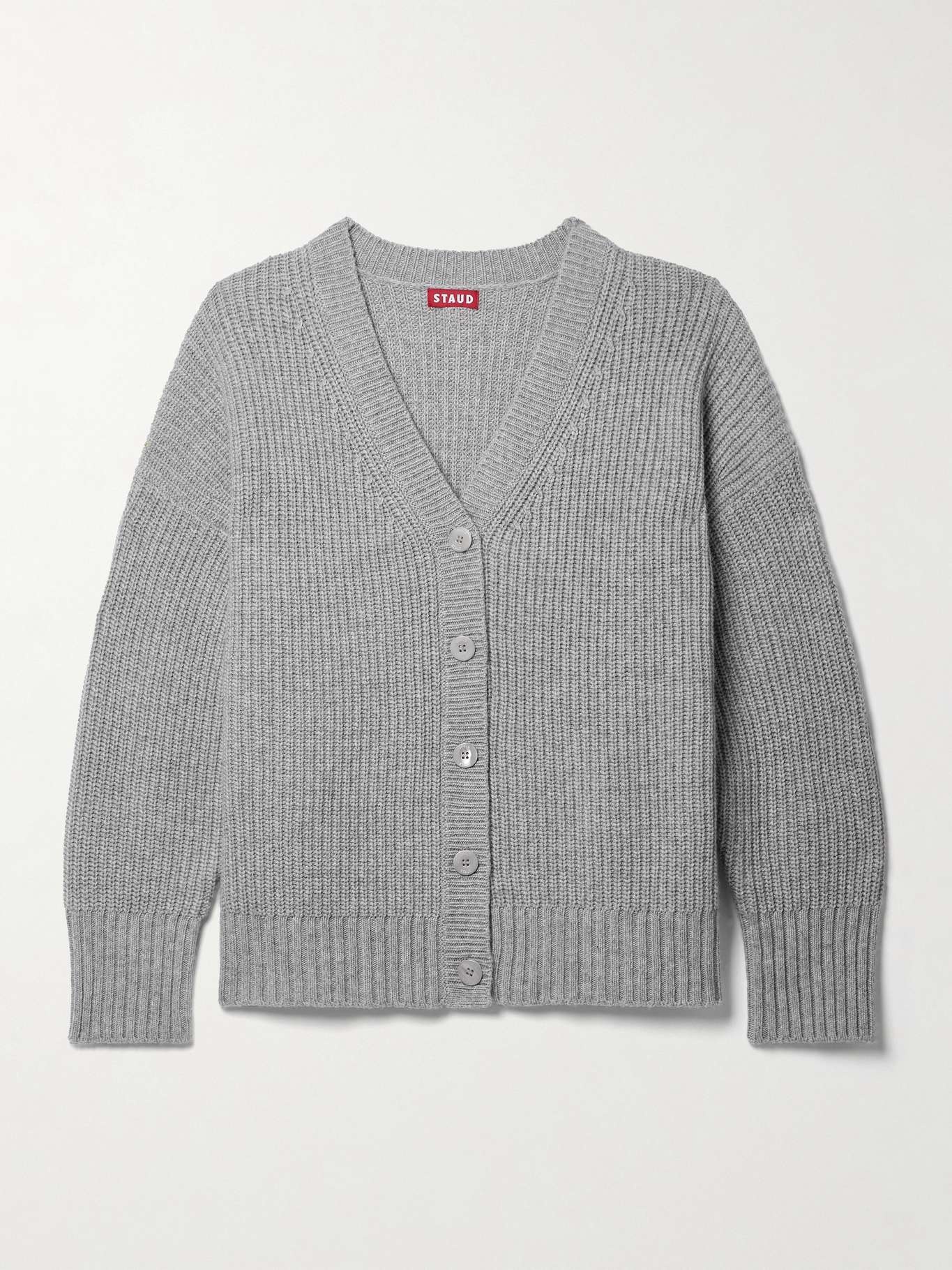 Matilda ribbed-knit wool-blend cardigan - 1
