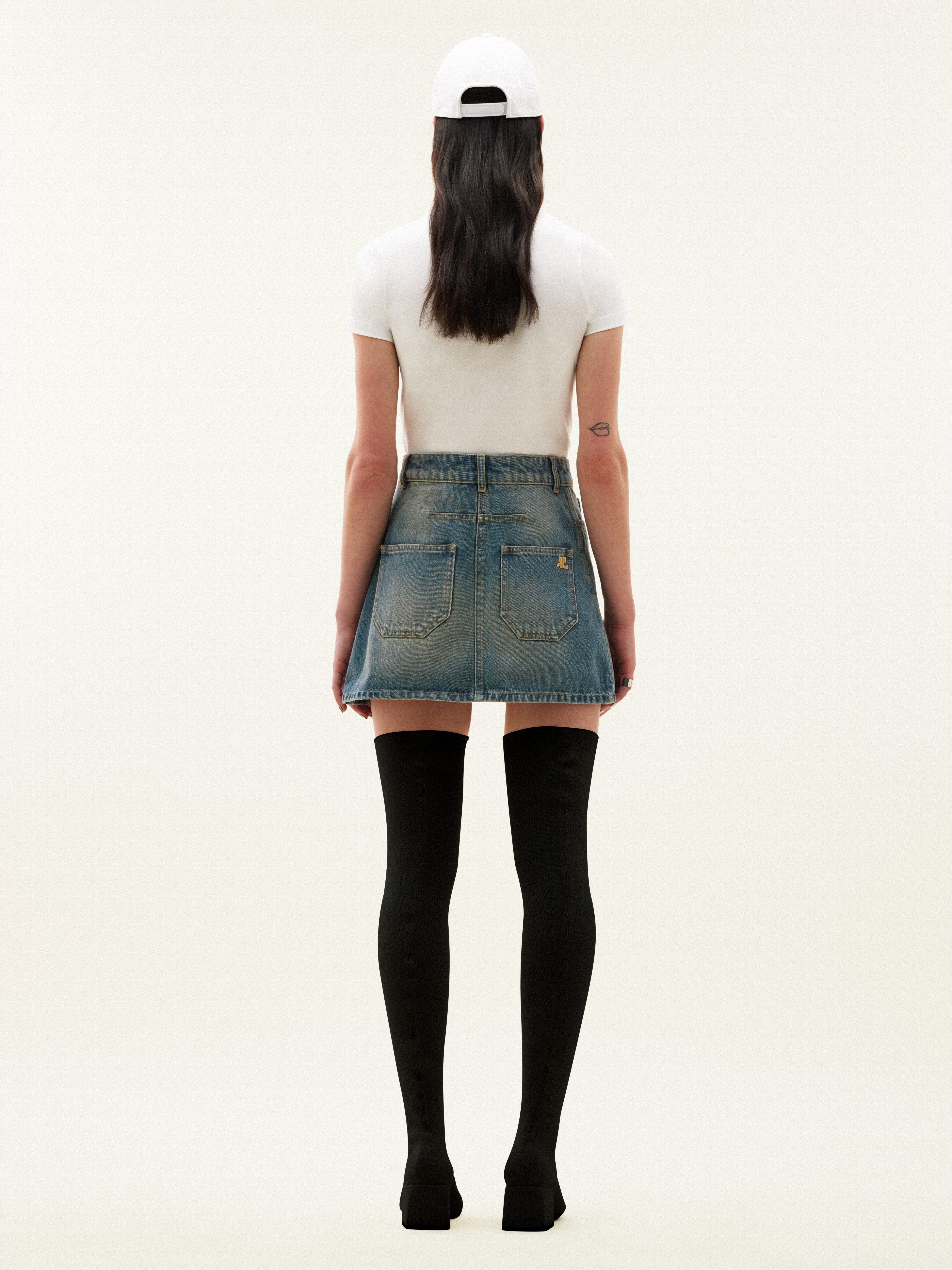 DENIM SKIRT - 4