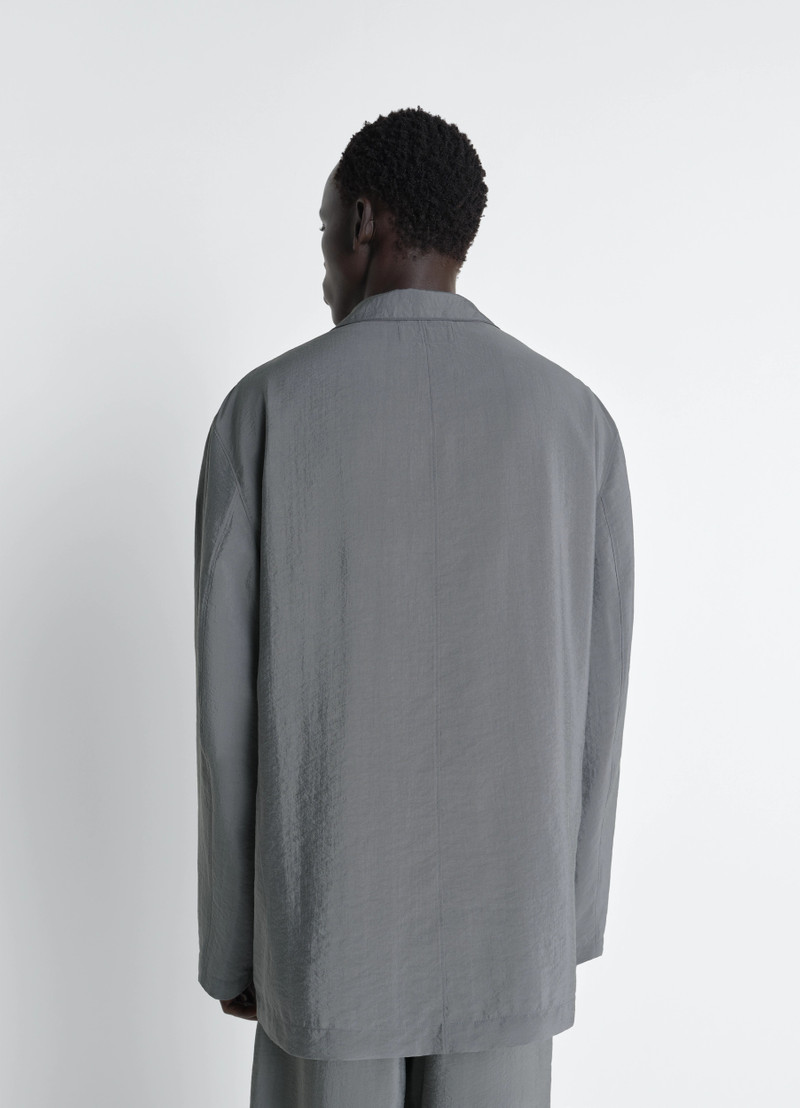 SOFT DOUBLE BREASTED JACKET IN DRY SILK 7