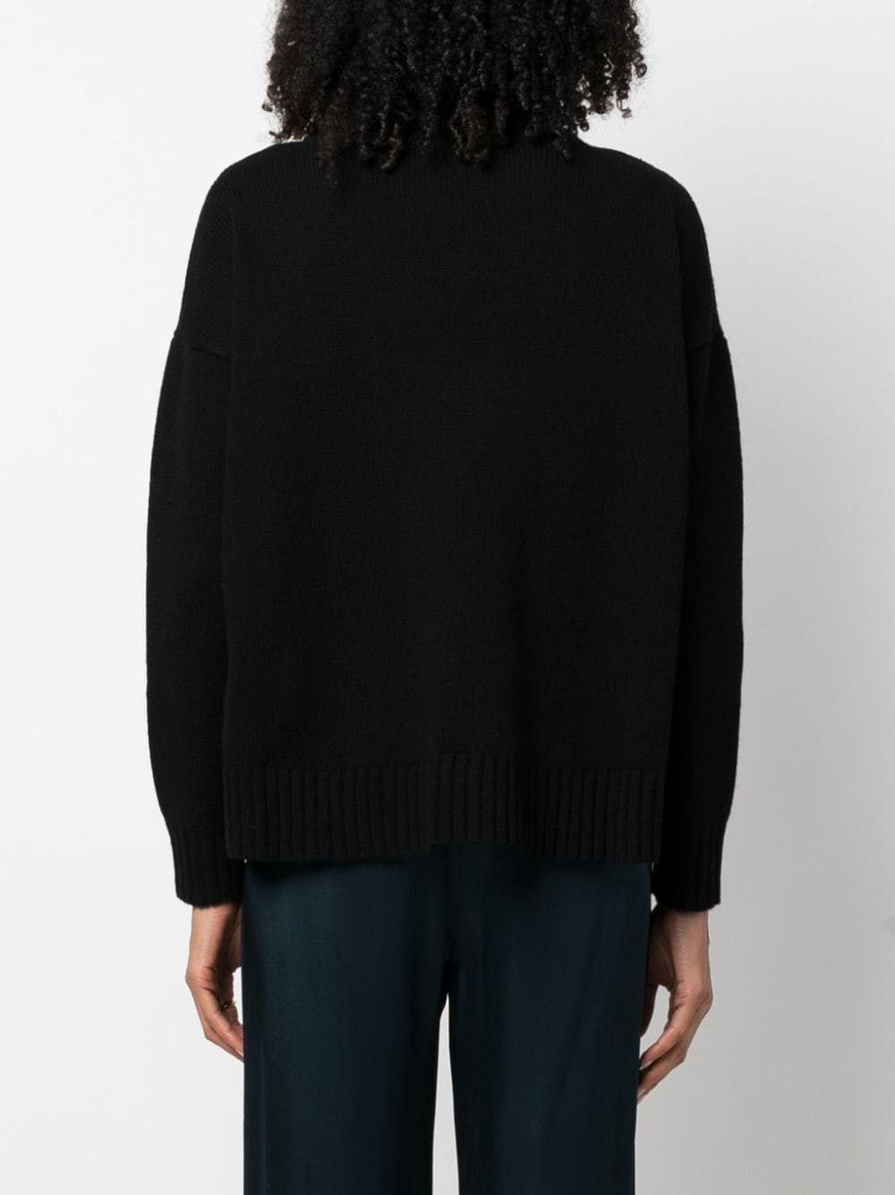 fine-knit roll-neck jumper - 4