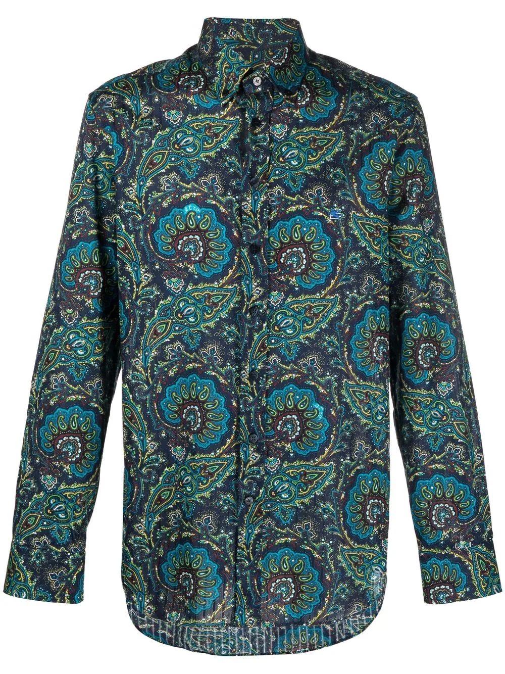 paisley print shirt - 1