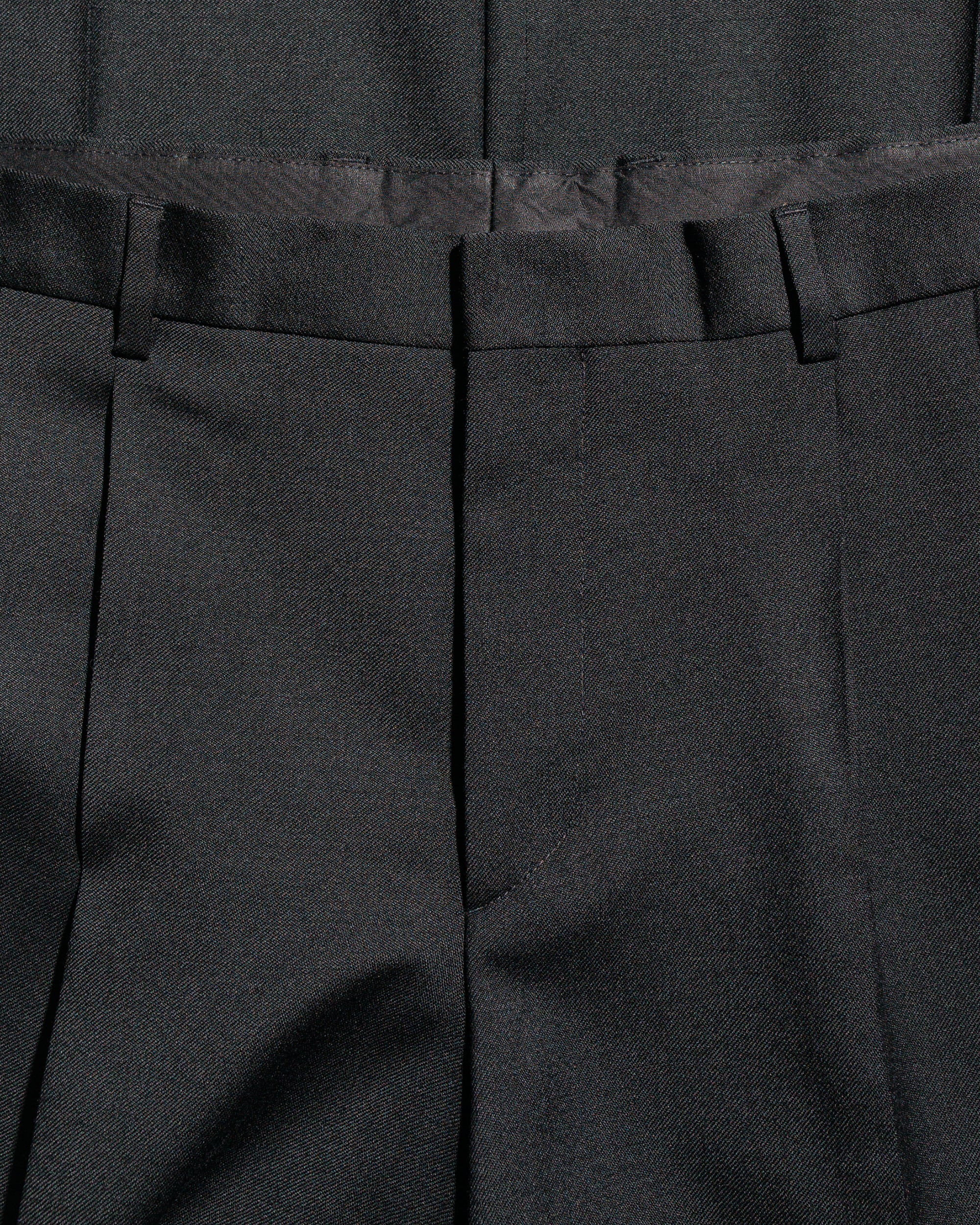 Wide Pleated Trouser Black - 5