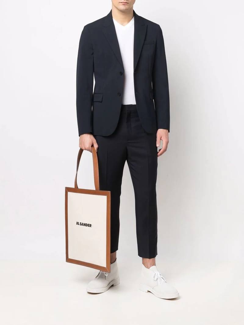 Jil Sander logo-print tote bag outlook