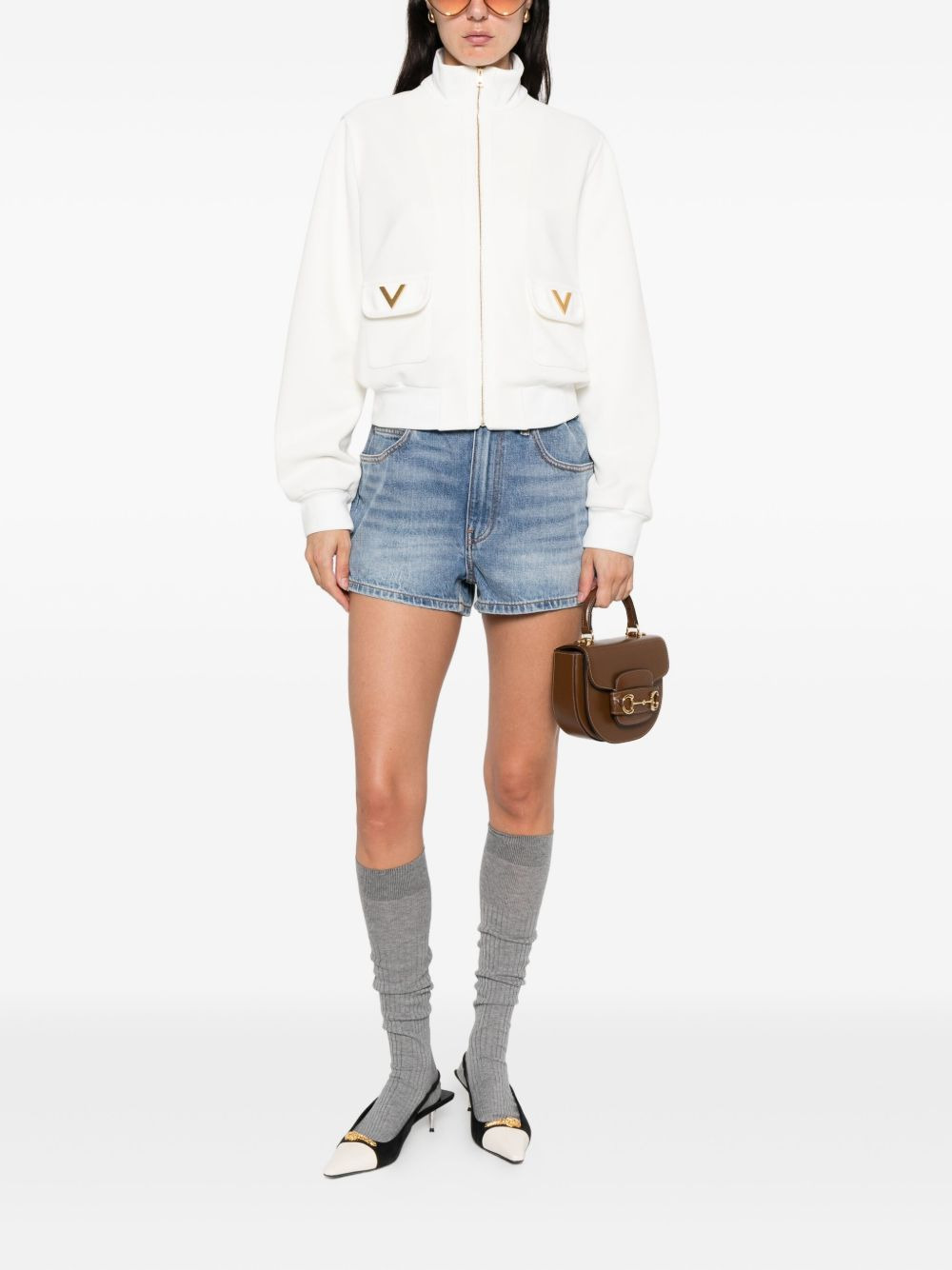 zip-front sweatshirt - 2