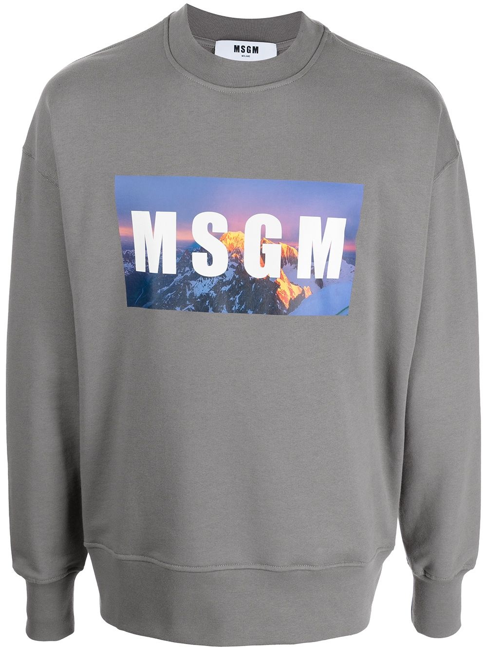 logo print sweatshirt - 1