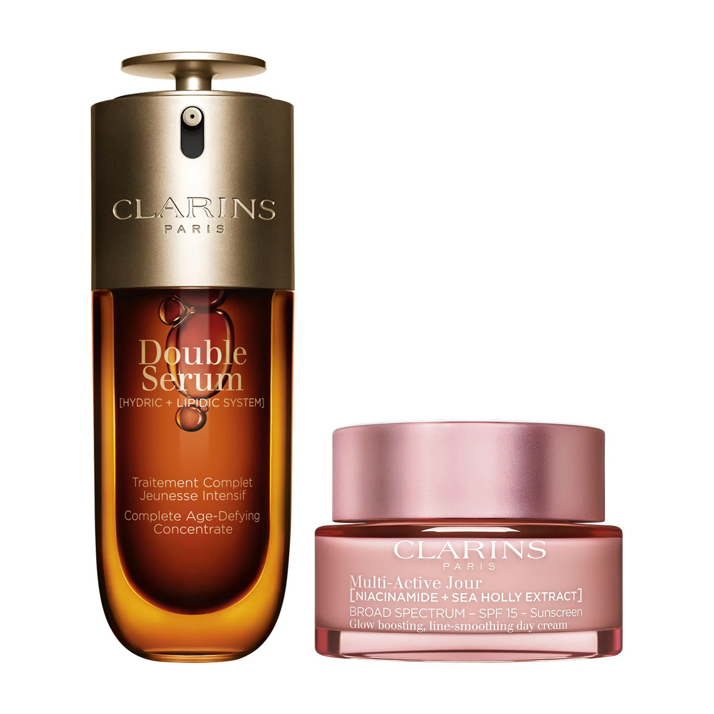 Multi-Active Set with SPF | 1.7 Oz. Double Serum and Multi-Active Day Cream With SPF | Anti-Aging S - 1