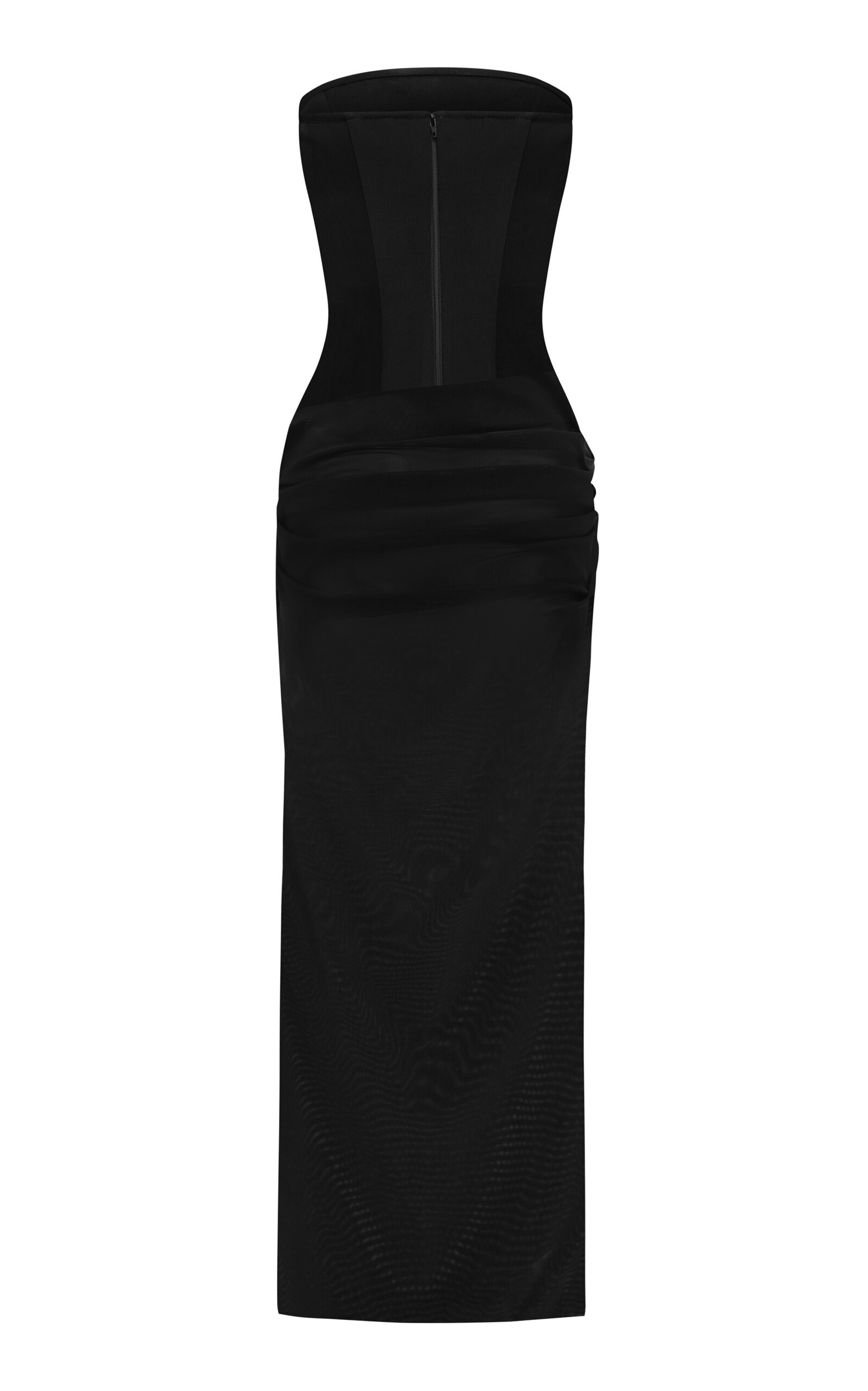 Strapless Power Mesh Mini Dress black - 3