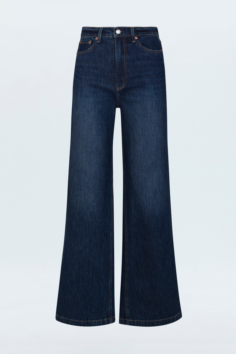PETITE LANA HIGH RISE ULTRA WIDE JEAN - ELEVATION 1