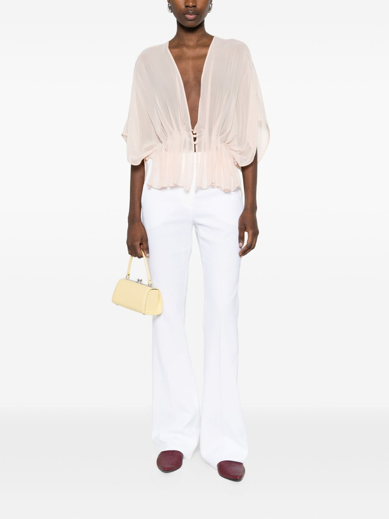 Max Mara buttoned ruffled top outlook
