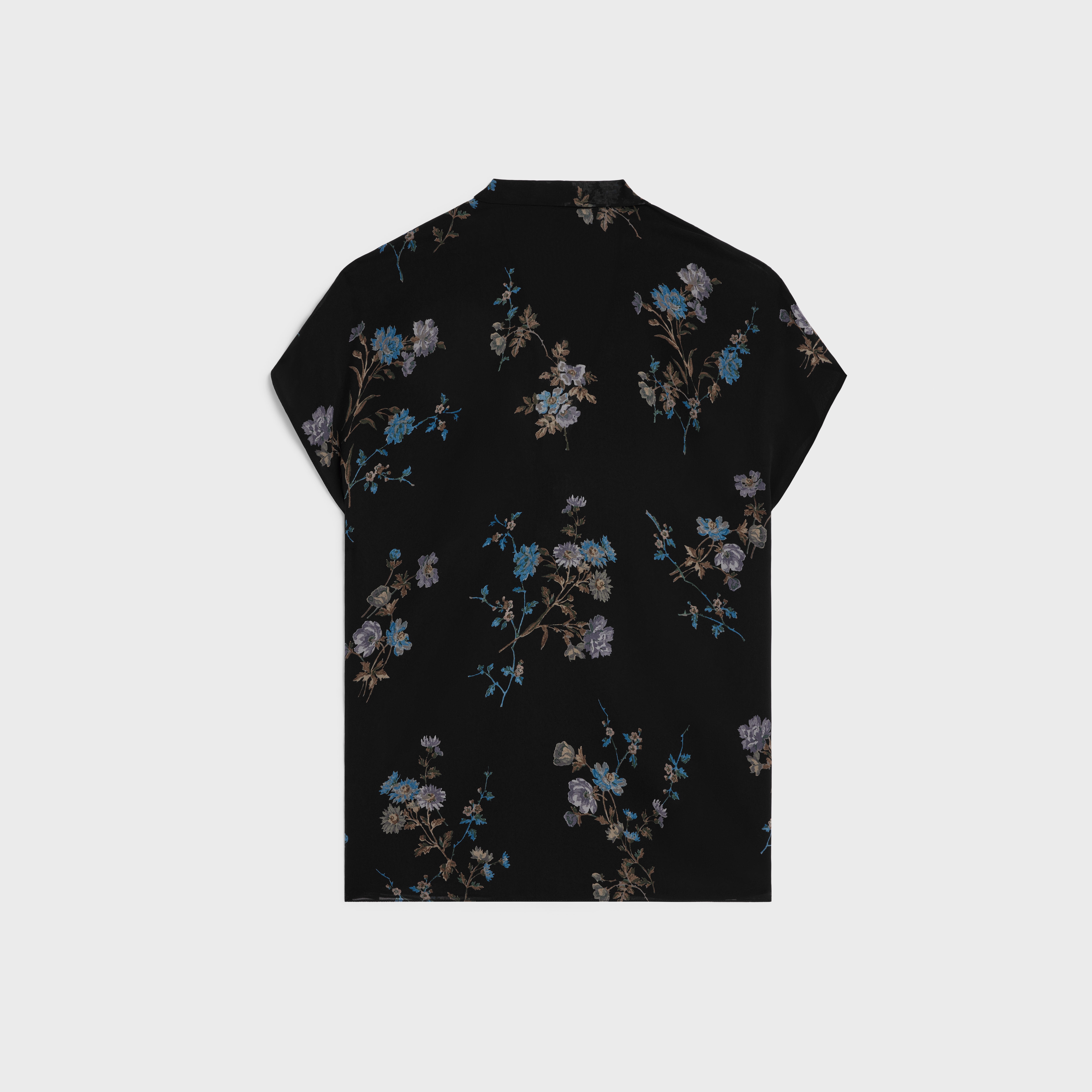 lavallière blouse in silk georgette - 2
