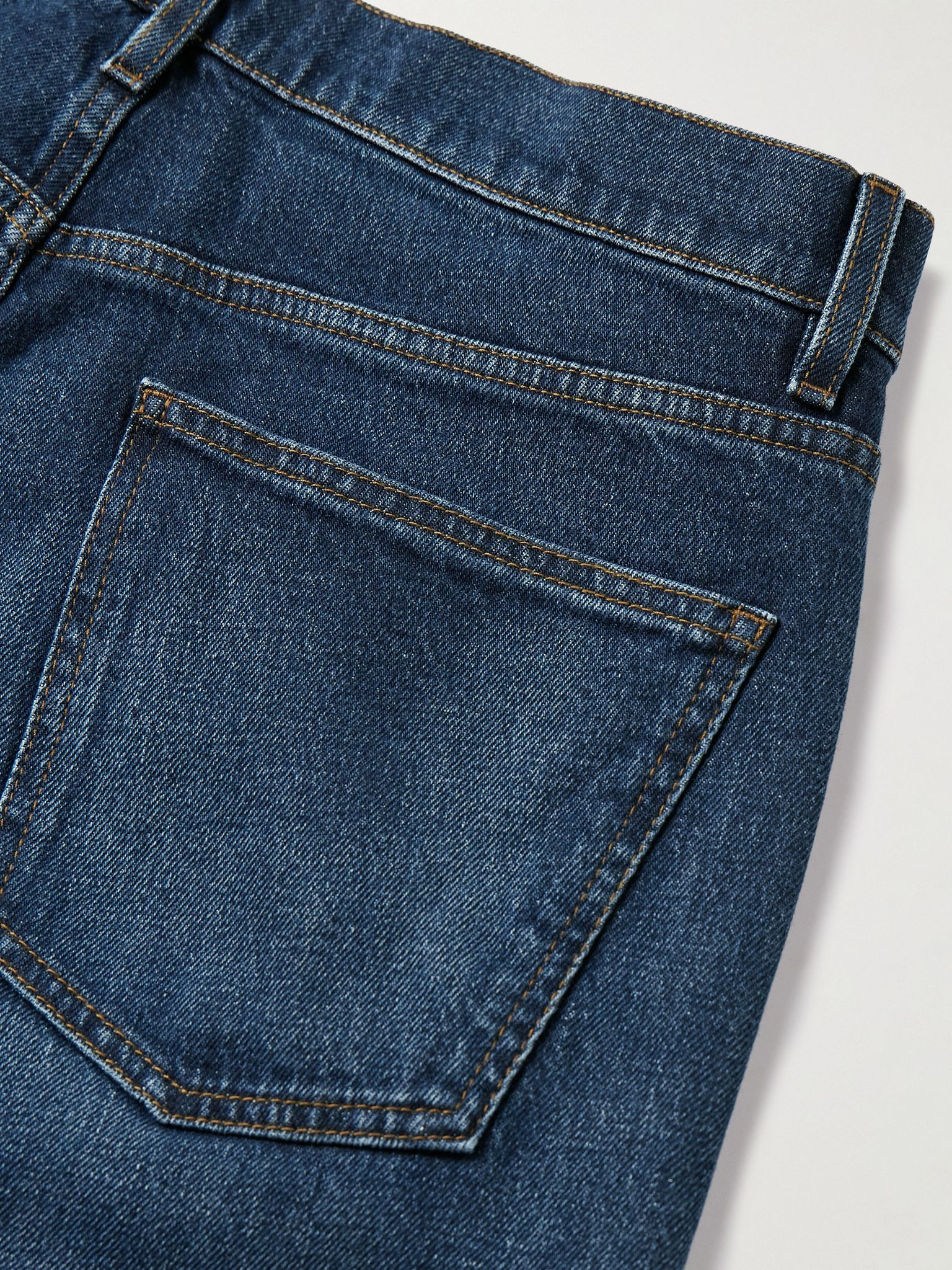 Slim-Fit Straight-Leg Jeans Indigo - 5