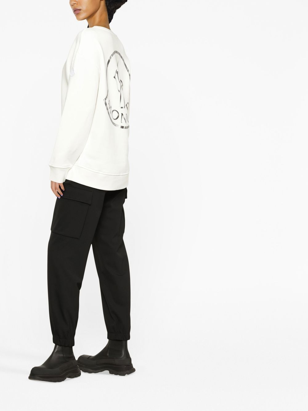 logo-print long-sleeve sweatshirt - 3