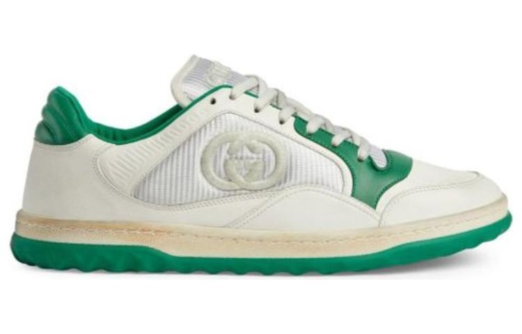 Gucci Mac80 Embroidered Sneakers 'White Green' 749896-AAB79-9148 - 2