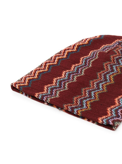 Missoni chevron-knit beanie outlook