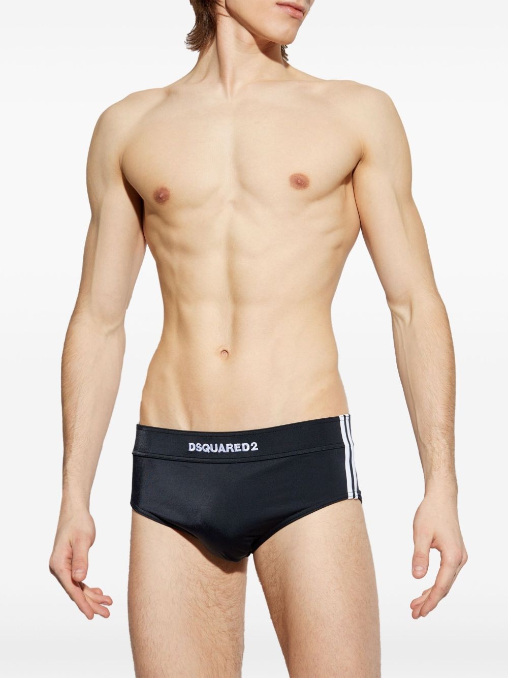 logo-embroidered swim trunks - 2