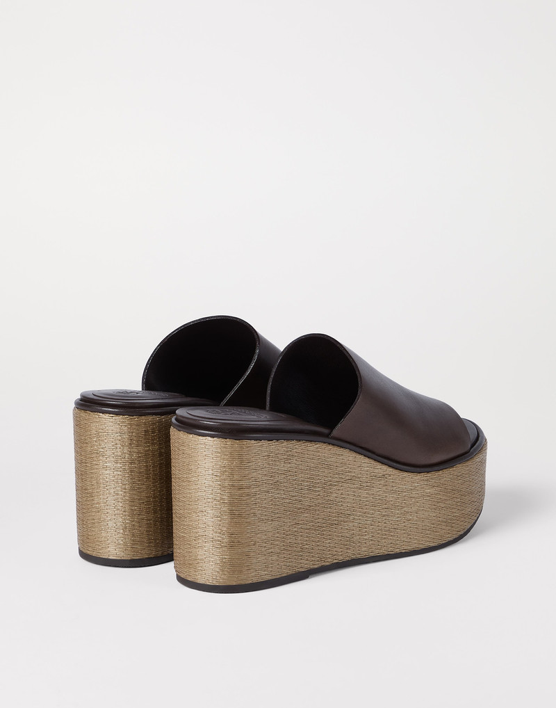 Brunello Cucinelli Cowhide wedges outlook