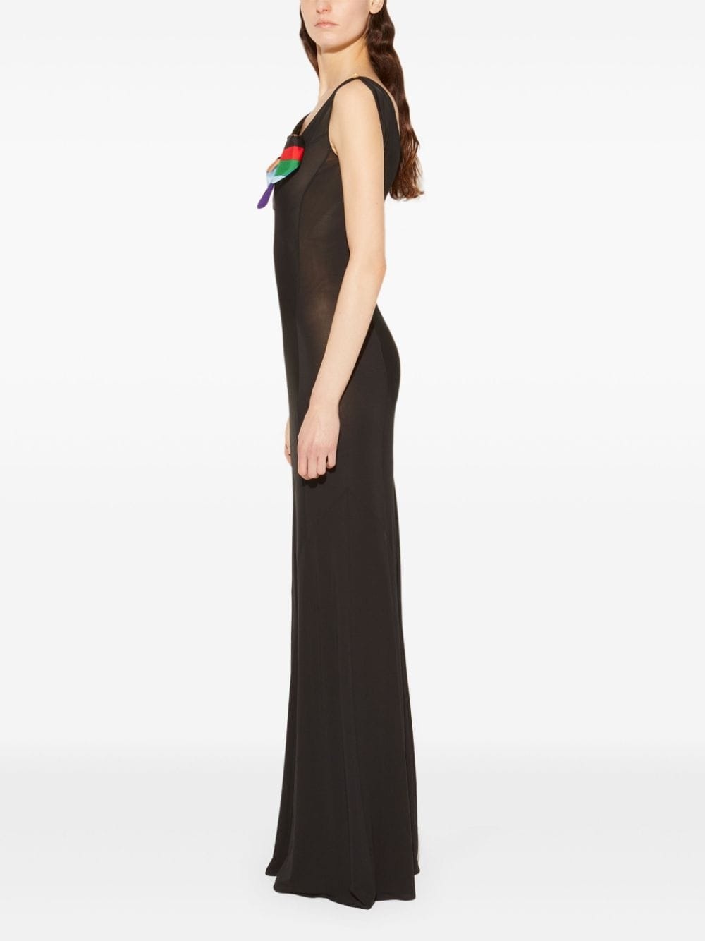 bow-detail maxi dress - 3