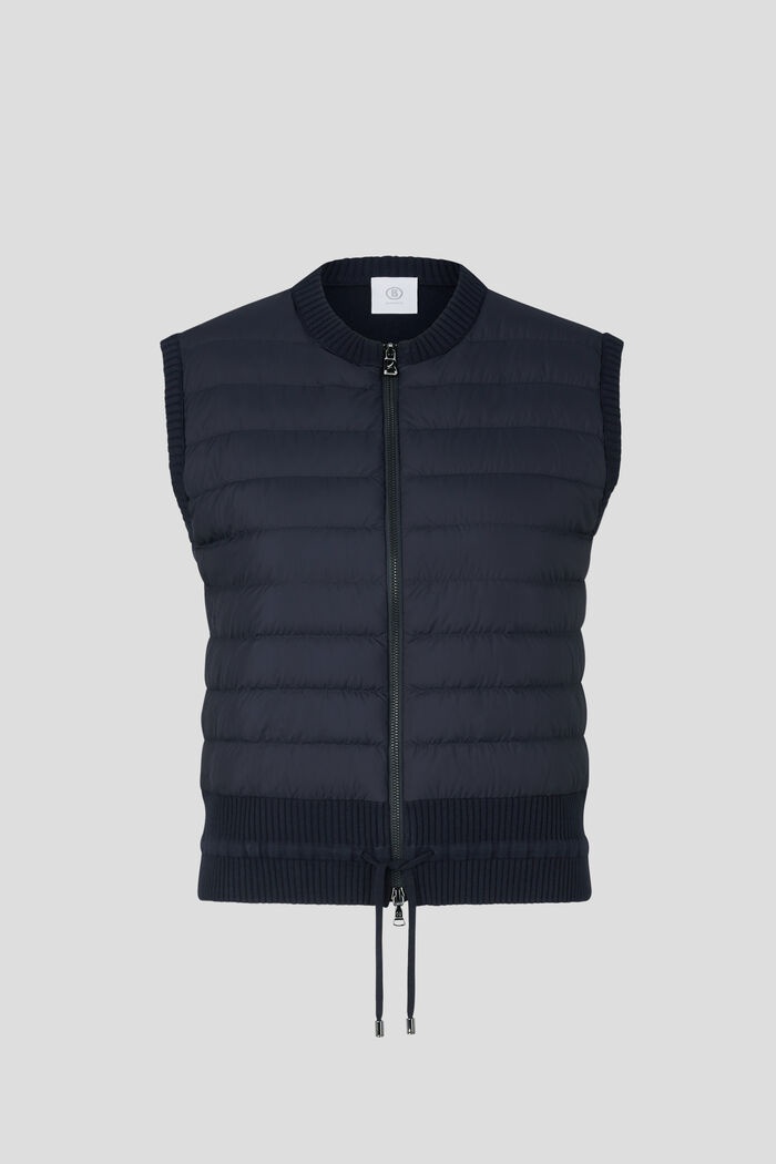 Allisa Down knitted waistcoat in Navy blue - 1