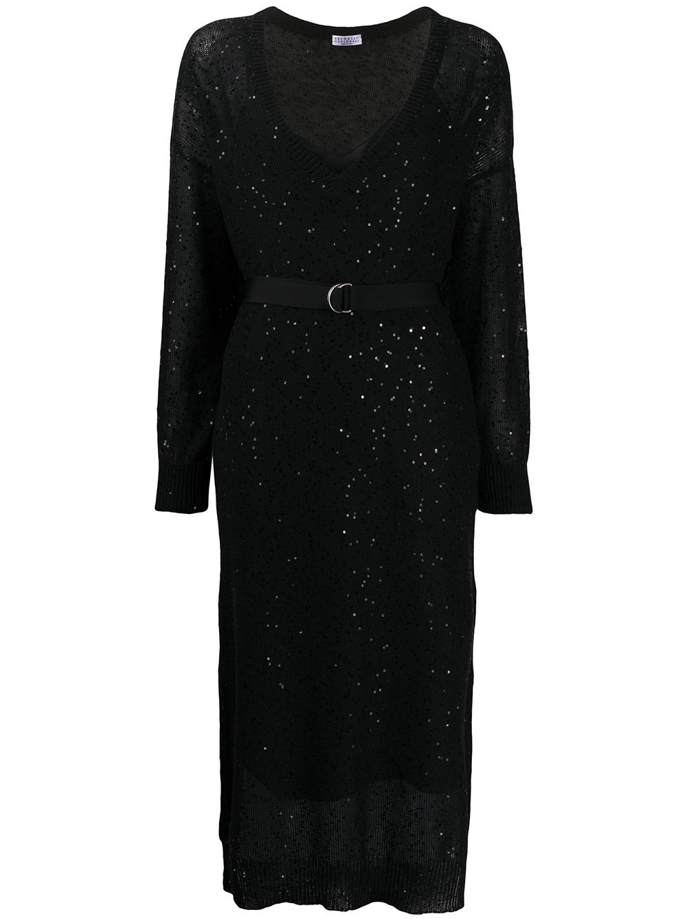 sequin midi dress - 1