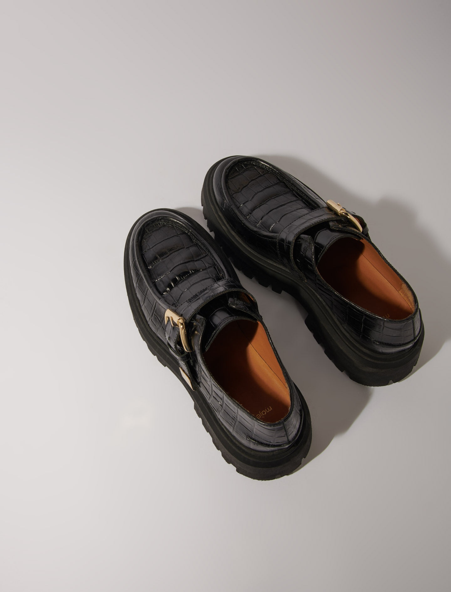 Chunky leather Derbies - 4