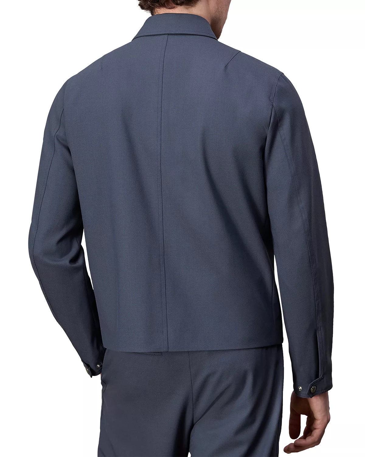 Melrose Wool Blend Twill Full Zip Jacket - 3