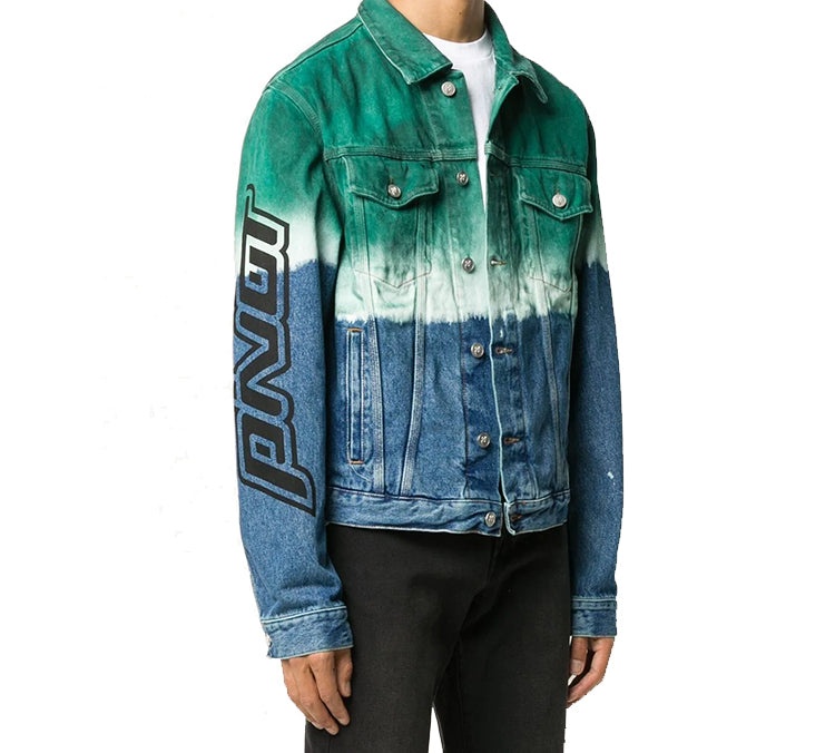 Off White Off White Fw20 Gradient Tie Dye Denim Jacket OMYE054E20DEN0024510 REVERSIBLE