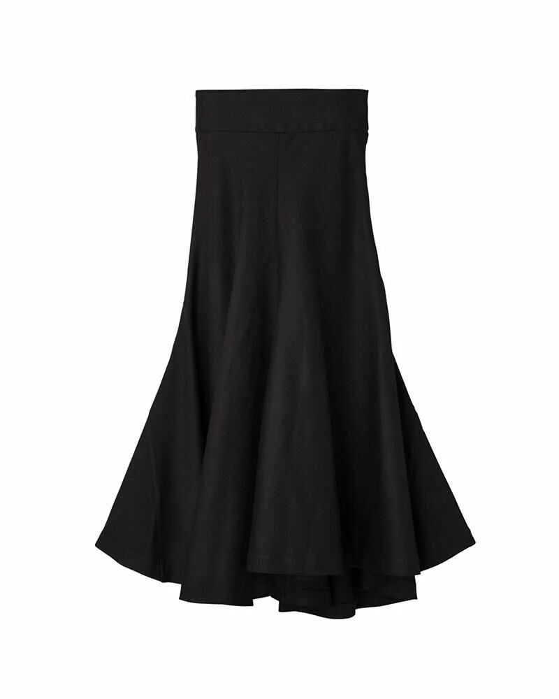 FLARE SKIRT BLACK - 1