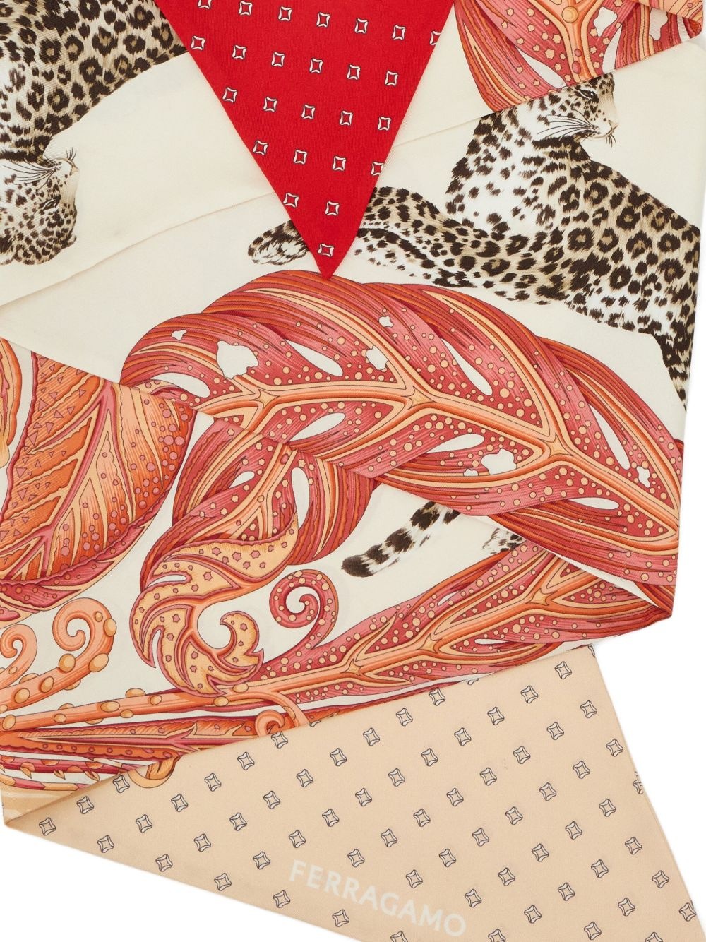 Madras-print silk bandeau - 3